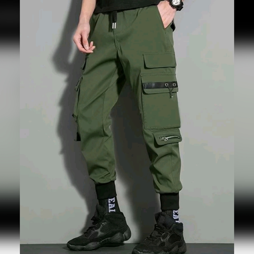 NEW Camo Military Style Cargo Pants size S (28 / 30 waist) Brown